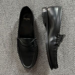 CELINE smooth leather loafers 36